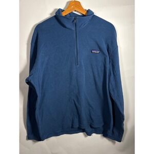 Patagonia Synchilla Fleece Quarter Zip Pullover Blue Men's Size L